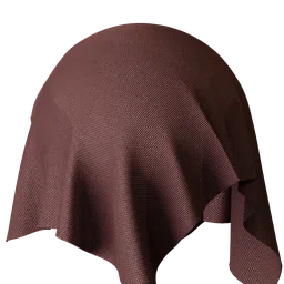 High-quality brown PBR textile material for realistic rendering in Blender 3D and other 3D applications.