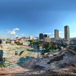 Abandoned construction site