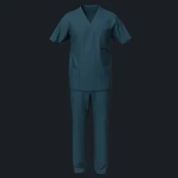 Dark Green Medical Scrubs