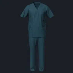 Dark Green Medical Scrubs
