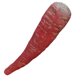 Carrot 3D scan