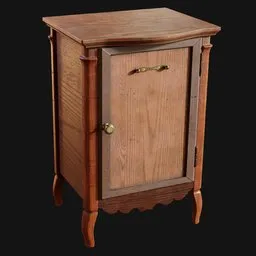 Simple Wooden Cabinet Table