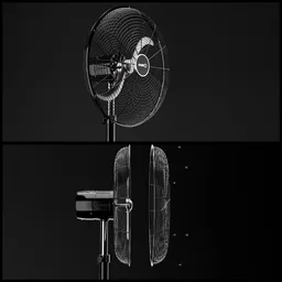 Pedestal Fan Net Assembling Animation