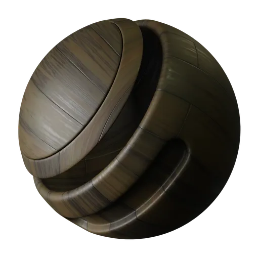 Procedural Dark Olive Wood Floor