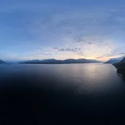 Dramatic Sunset Twilight Lake