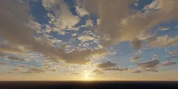 Cloudy Sunset Sky