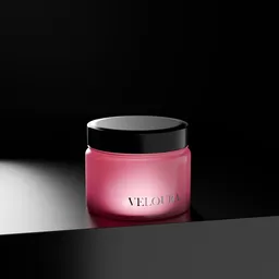 Glass Cosmetic Jar Mockup