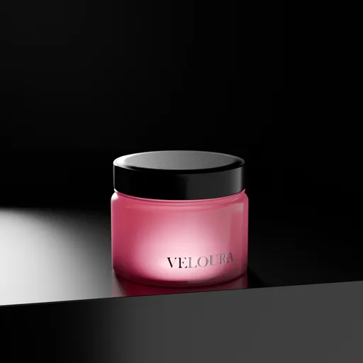 Glass Cosmetic Jar Mockup