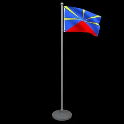 Animated Flag of Reunion