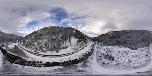 Snow Winter Landscape Overcast