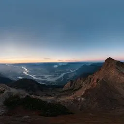 Colorful Twilight Sunset Mountain