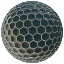 Hexagonal Metal Frames Blueish