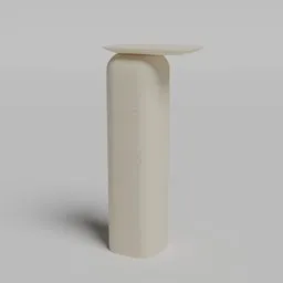 3D-rendered minimalist living room table with wooden base and seamless top, 2012 Swiss design, for Blender 3D visualization.