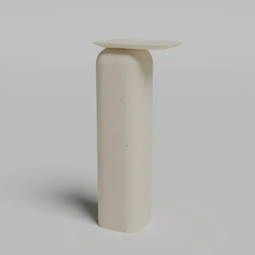 3D-rendered minimalist living room table with wooden base and seamless top, 2012 Swiss design, for Blender 3D visualization.