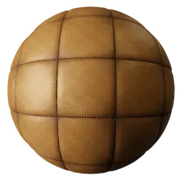 Leather Tan Stitched