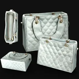 Quilted Heart Handbag