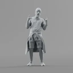 Lowpoly Male Standing
