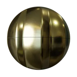 AR3DMat Gold Wave Facade