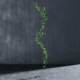 "Artificial Ivy Garland 3D Model for Blender 3D - Realistic and Editable with Bagapie Addon. Perfect for Indoor Nature Scenes and Cinematics."