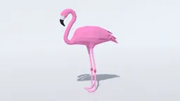 Low Poly Flamingo