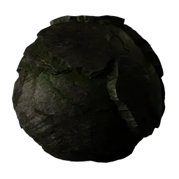 Stylized Rock Black