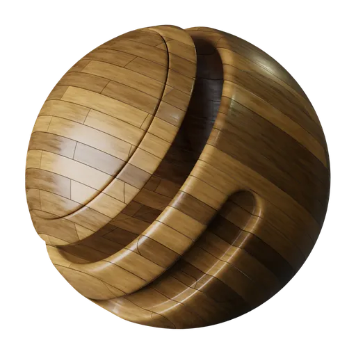 Procedural Polished Wood Floor