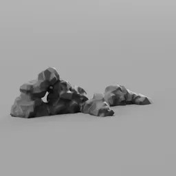 Stylized rock sculpture