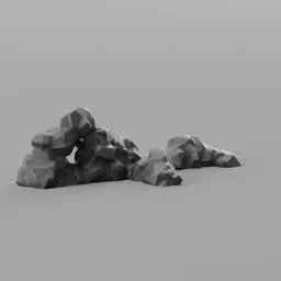 Stylized rock sculpture