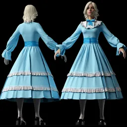 Lolita Female Character 3D Model