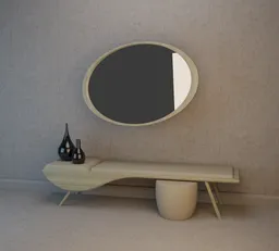 Console and mirror