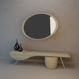 Console and mirror