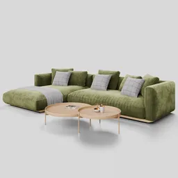 Sofa Grandemare Sectional Velvet
