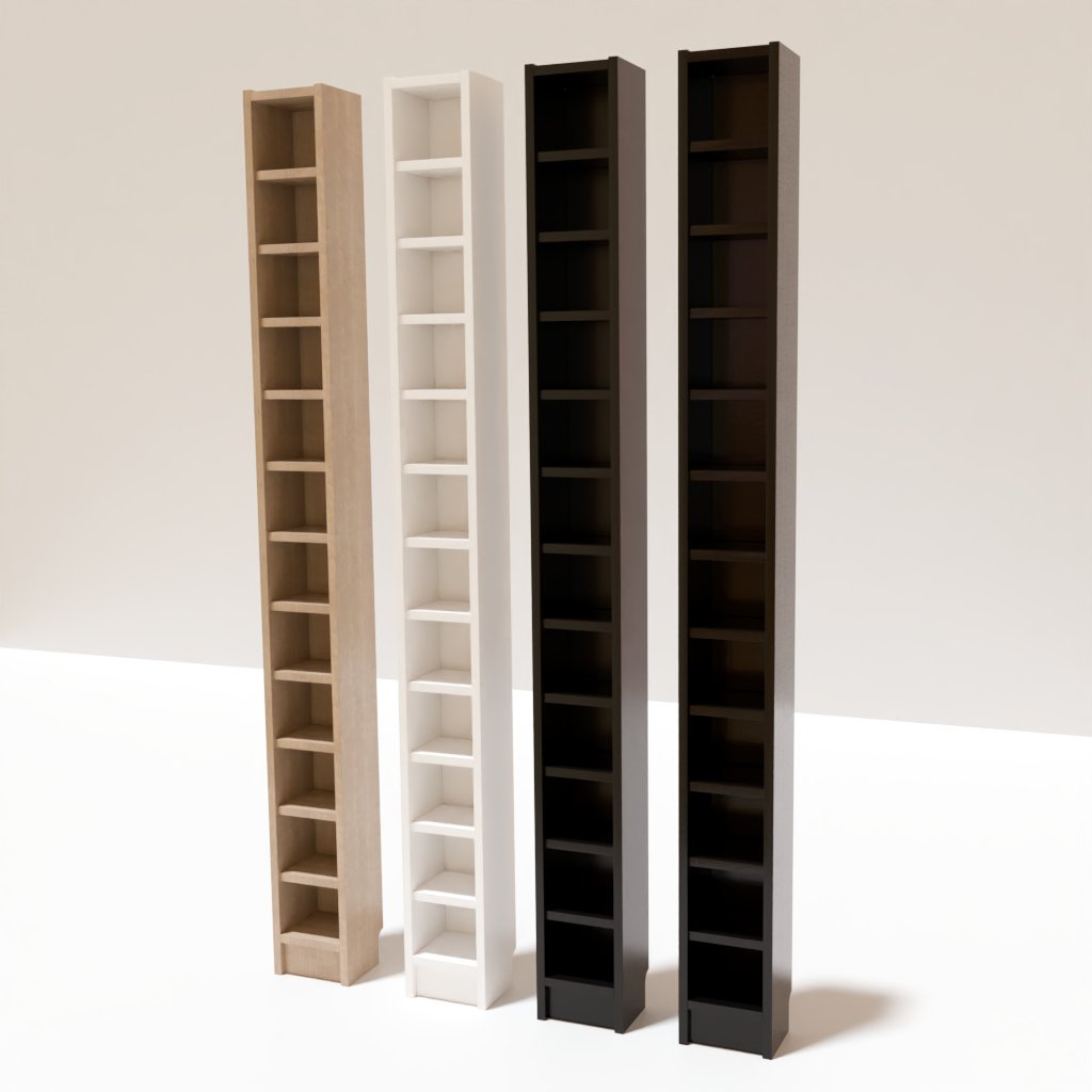 Ikea Billy CD Library FREE Office Storage Spaces models BlenderKit