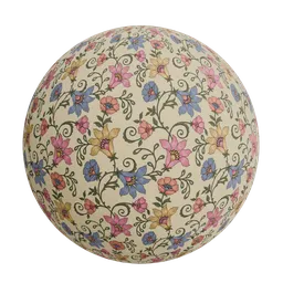 Vintage floral wallpaper