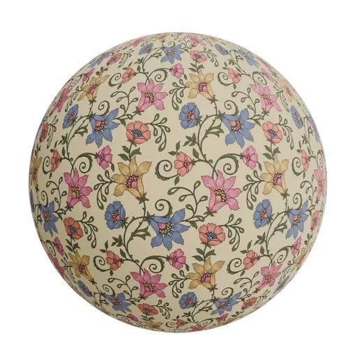 Vintage floral wallpaper