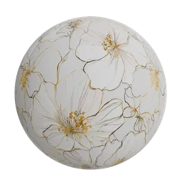 Luxurious white flowers wallpaper
