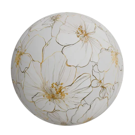 Luxurious white flowers wallpaper