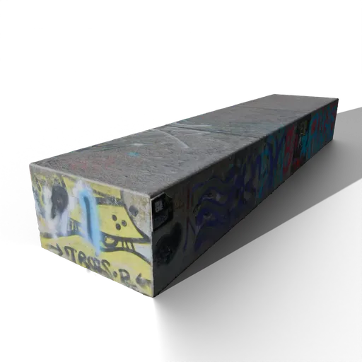 Concrete Park Bench Block