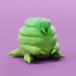 Very fat larva container