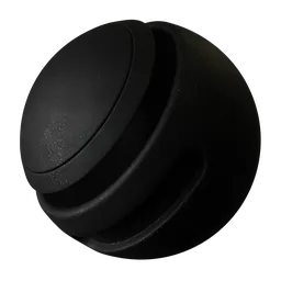 PBR Black Glitter Powder Coated Metal Material for Blender 3D texturing and rendering