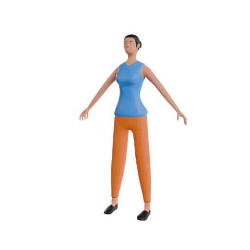 Simple Women Stylized Character