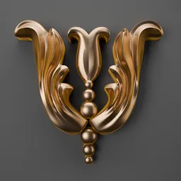 Intricate 3D classic ornament model, perfect for Blender, enhances design detail and project speed.