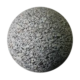Crushed stone pile