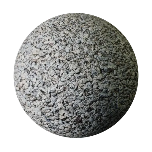 Crushed stone pile