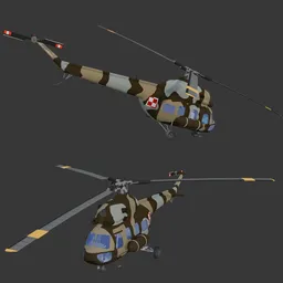 Helicopter Mil Mi2 Hoplite