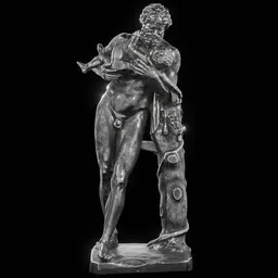 Steel Silenus and baby dionysus