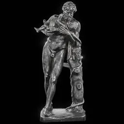 Steel Silenus and baby dionysus