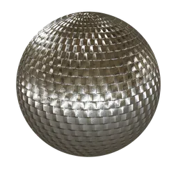 High-resolution PBR chrome white metal texture for 3D rendering and Blender artists.