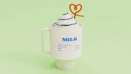 Chocolate milk in mug