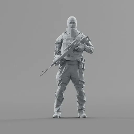 Lowpoly People SWAT Soldier